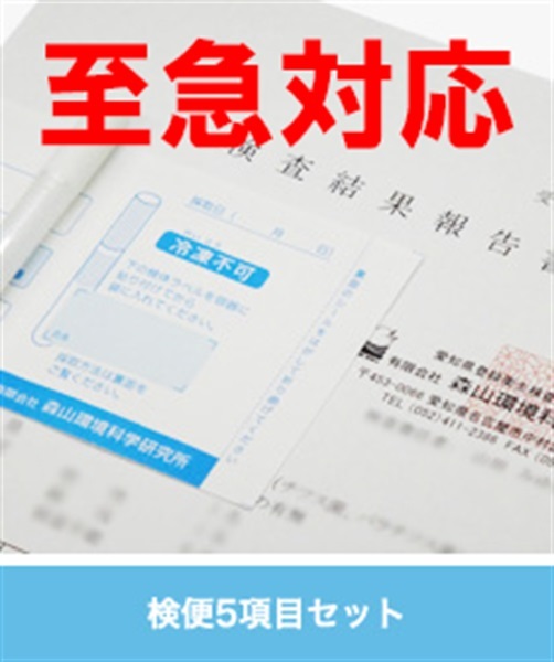 検便5項目セット至急対応